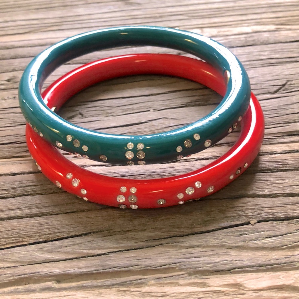 Lulu Frost Bangles w/ rhinestones